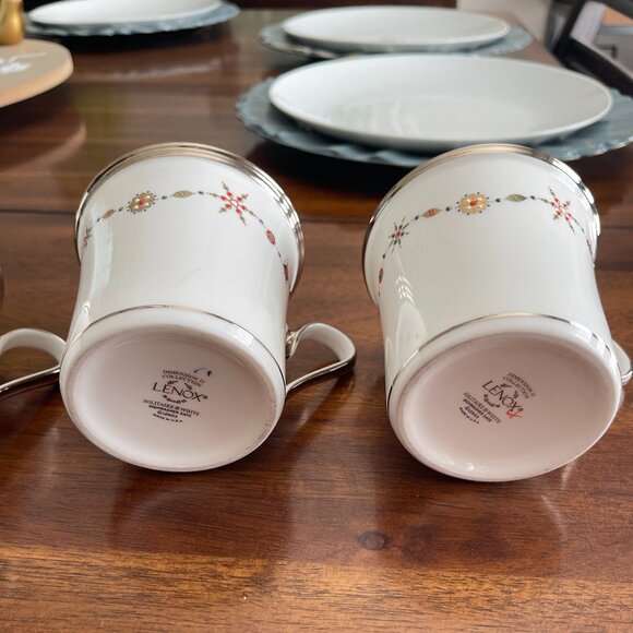 Mug Solitaire White Christmas by Lenox - 1, 2, 3 & 4 available - Picture 3 of 5